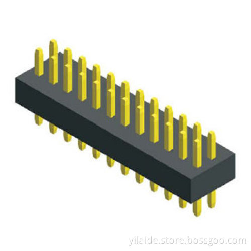 1.0mm Pitch Pin Header; LCP/NY6T, Tin/Gold Flash, Packaging with Box, Tuabe, T&R